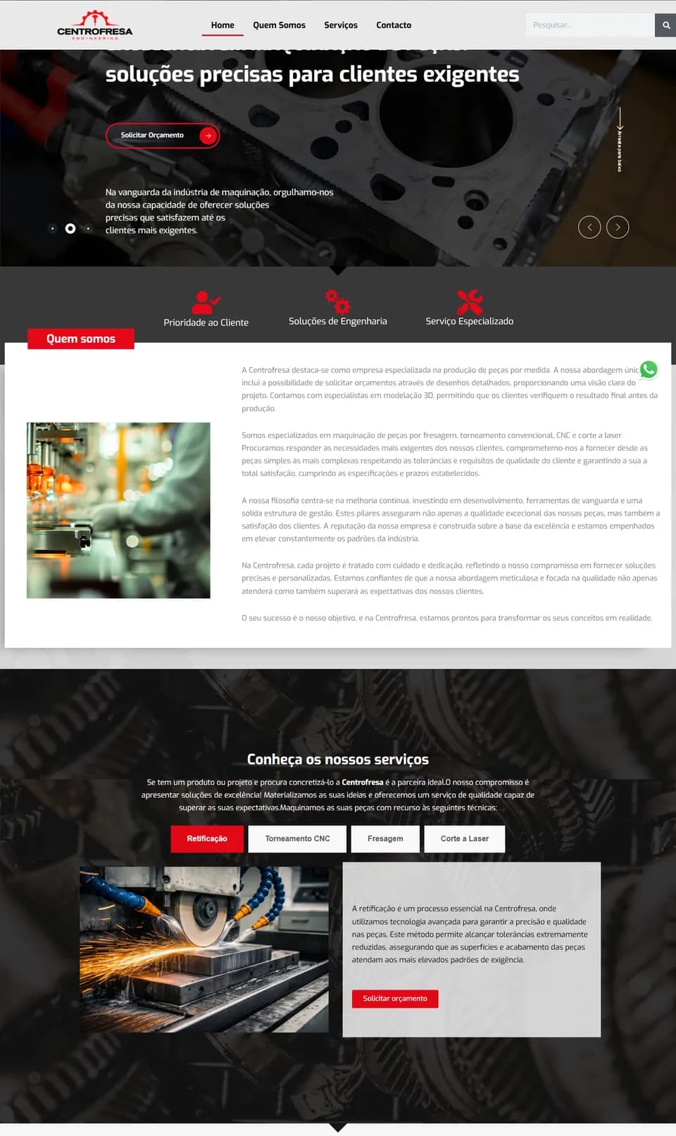 Site criado pela Fatorele — Centrofresa