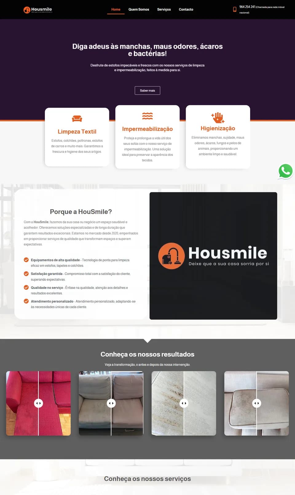 Site criado pela Fatorele — Housmile
